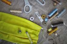 image: diy reuseable mask and sewing equipment consuming ethically covid-19
