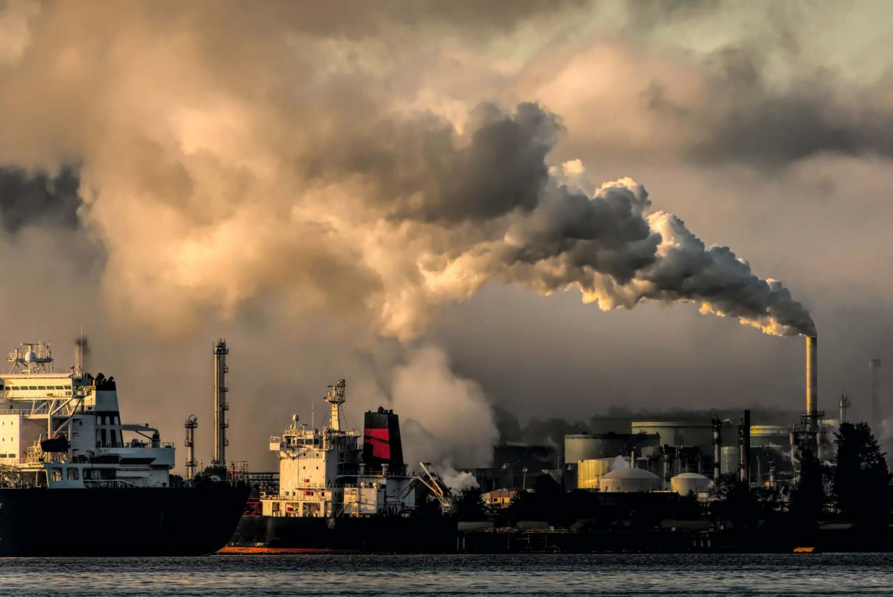 Pollution from industry and shipping