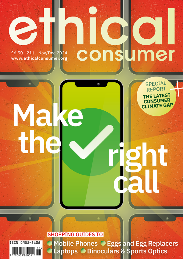 Cover of Ethical Consumer magazine, Issue 211